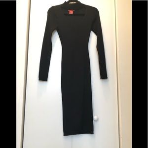 Rainbow Ribbed LongSleeve Dress